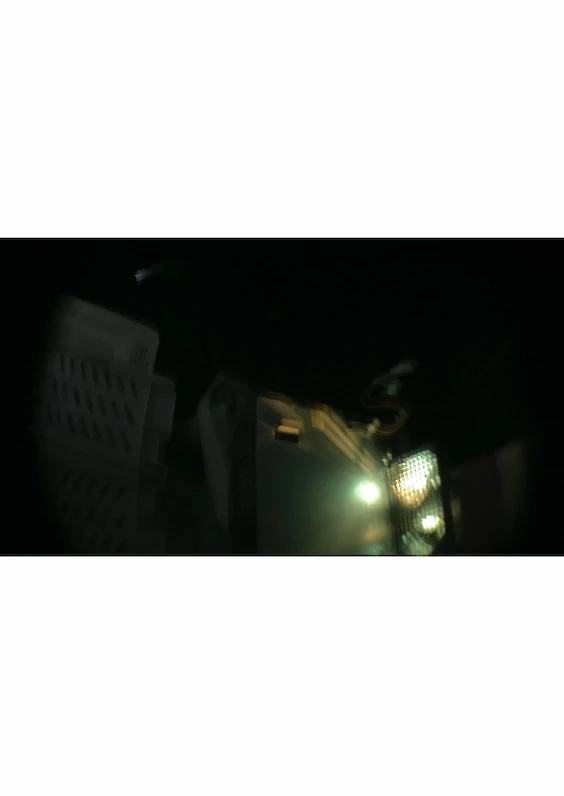 Main Shot: Photograph of the built model scene (based on the visual aesthetics of “Fallen Angels”, directed by Wong Kar-Wai, Hong Kong, 1995)