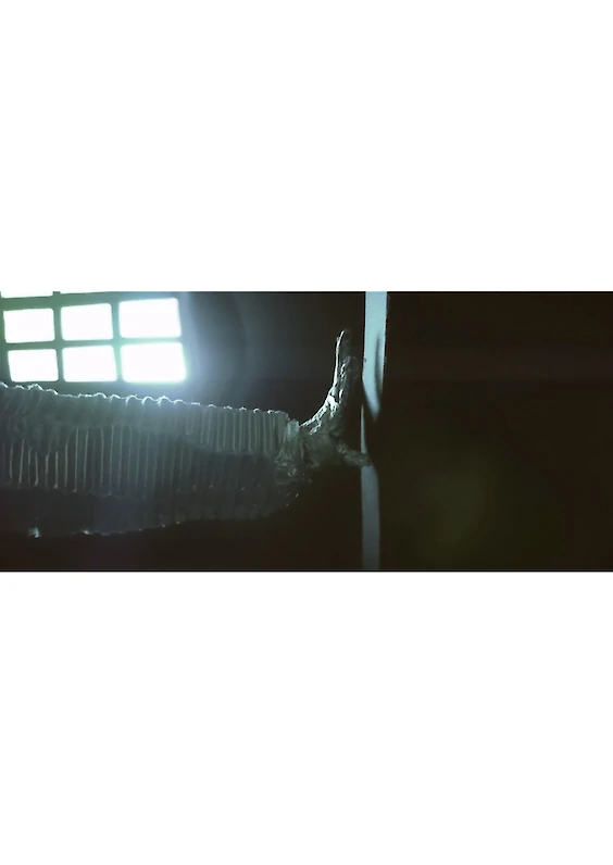 Main Shot: Photograph of the built model scene (based on the visual aesthetics of “A Space Odyssey”, directed by Stanley Kubrick, UK/USA, 1968)