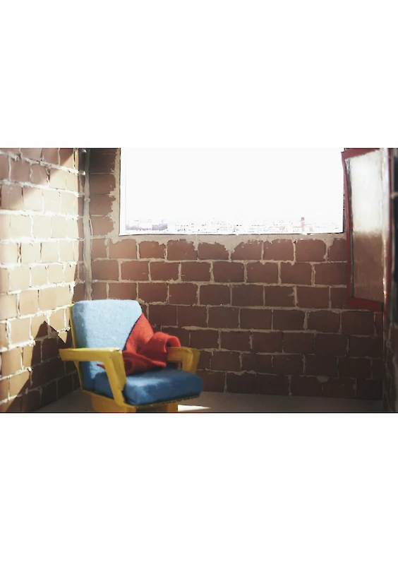 Main Shot: Photograph of the built model scene (based on the visual aesthetics of “Pierrot le Fou”, directed by Jean-Luc Godard, France, 1965)