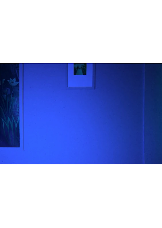 Main Shot: Photograph of the built model scene (based on the visual aesthetics of “Pierrot le Fou”, directed by Jean-Luc Godard, France, 1965)