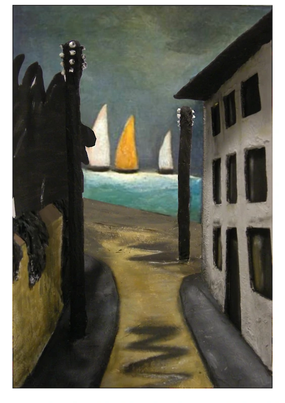 Main shot: Final photograph of the model; Based on painting 