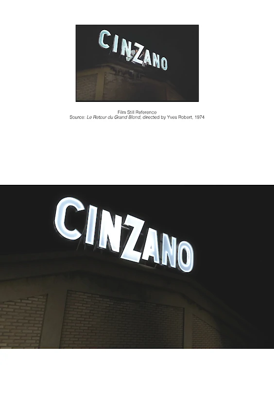 Reconstructed film still: Final rendering (below)