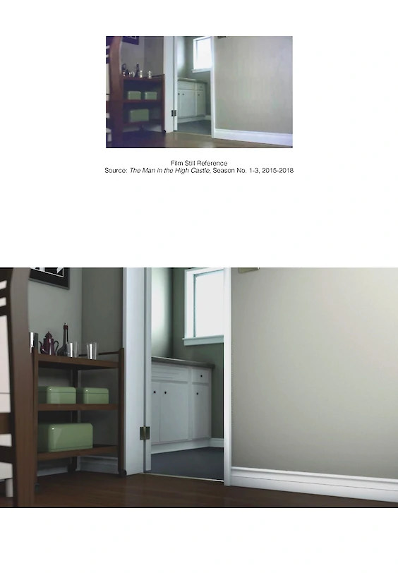 Reconstructed film still: Final rendering (below)