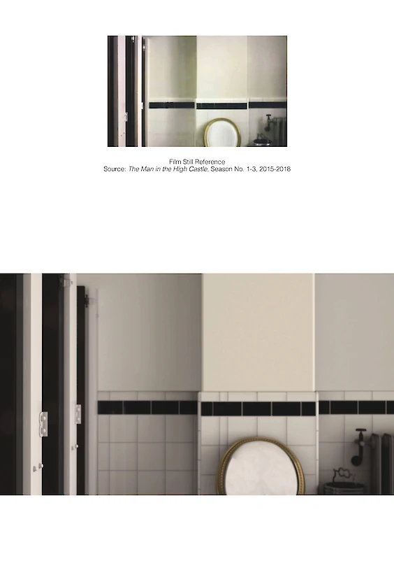 Reconstructed film still: Final rendering (below)