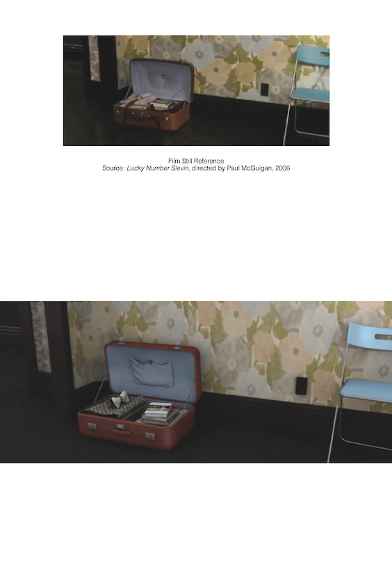 Reconstructed film still: Final rendering (below)