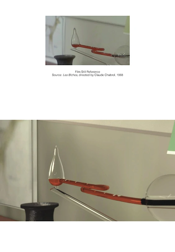 Reconstructed film still: Final rendering (below)