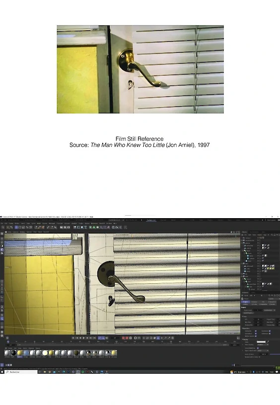 Making-of: 3D scene (below)