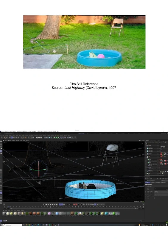 Making-of: 3D scene (below)