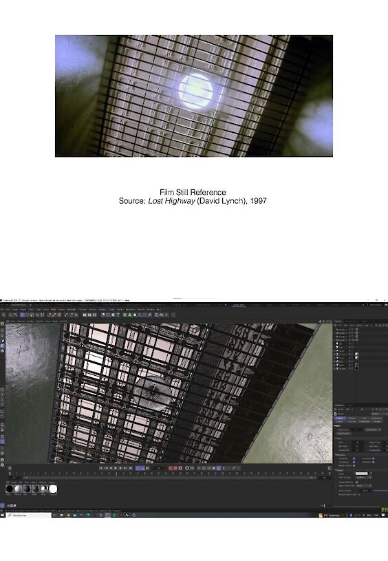 Making-of: 3D scene (below)