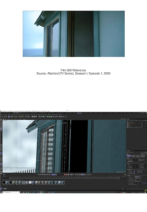 Making-of: 3D scene (below)