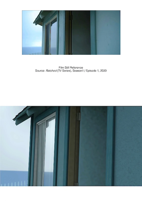 Reconstructed film still: Final rendering (below)