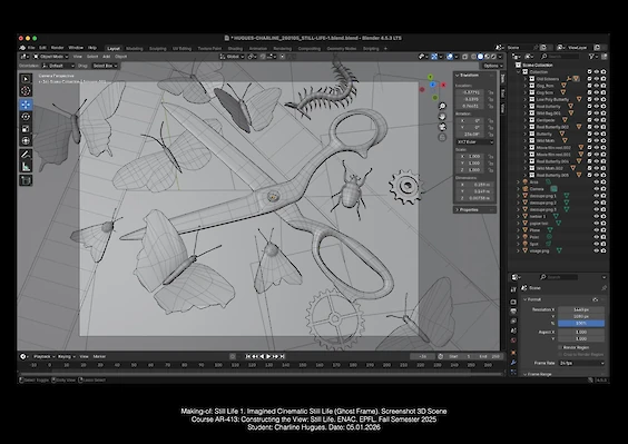 Making-of: 3D Scene (Blender)